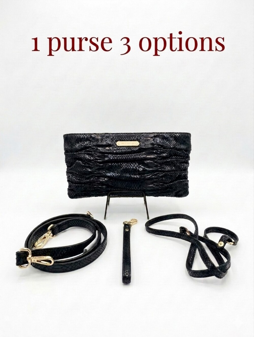Michael Kors - Webster - 3 Way  Convertible Wallet Clutch With Dust Bag